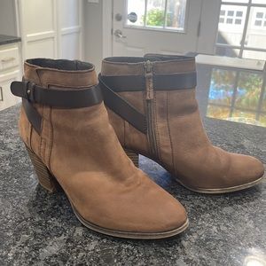 Franco Sarto Dotty Style Leather Ankle Boots